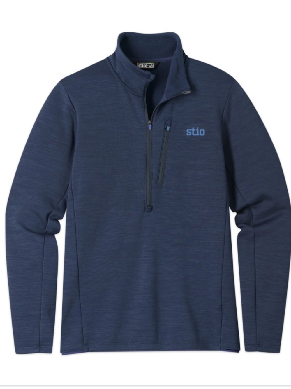NEW💙STIO Glide Power Stretch Half Zip fleece in mountain shadow Heather $149